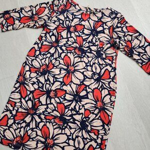 Taylor for A Pea In The Pod Size L Womens Floral Boat Neck Maternity Dress